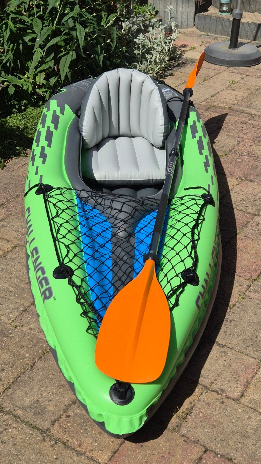 Intex challenger K1, Watersport en Boten, Kano's, Zo goed als nieuw, Kajak, Eén persoon, Opblaasbaar, Met peddels, Ophalen