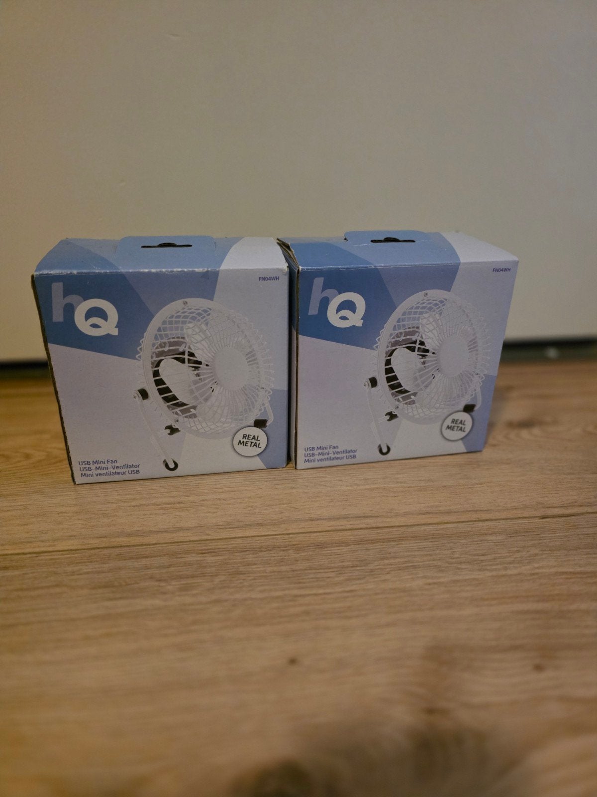 Nieuwe HQ USB Mini Ventilator - Wit (Real Metal), Ophalen, Nieuw, Tafelventilator