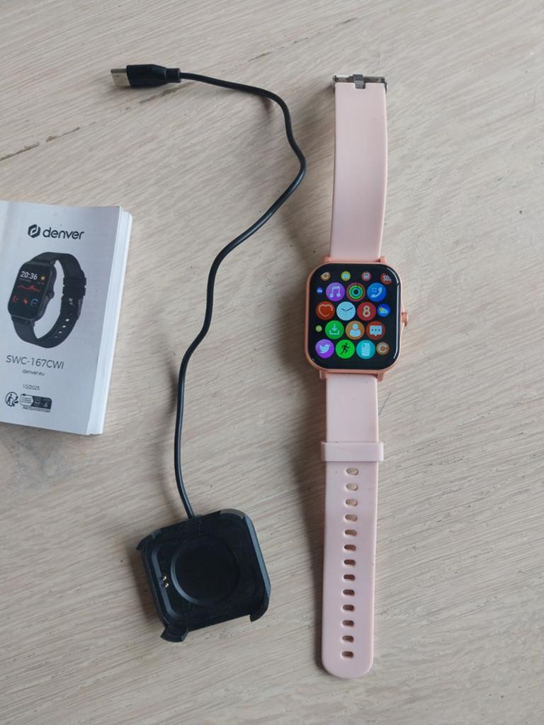 Roze Denver sporthorloge, Ophalen of Verzenden, Stappen, Roze, Android