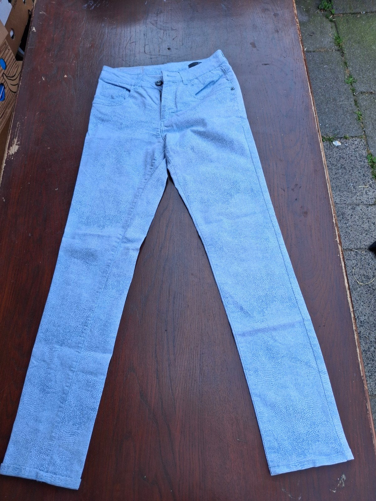 PARA MI "Celine" lichtblauwe broek W36 L32, Blauw, Ophalen of Verzenden, Maat 36 (S), Lang
