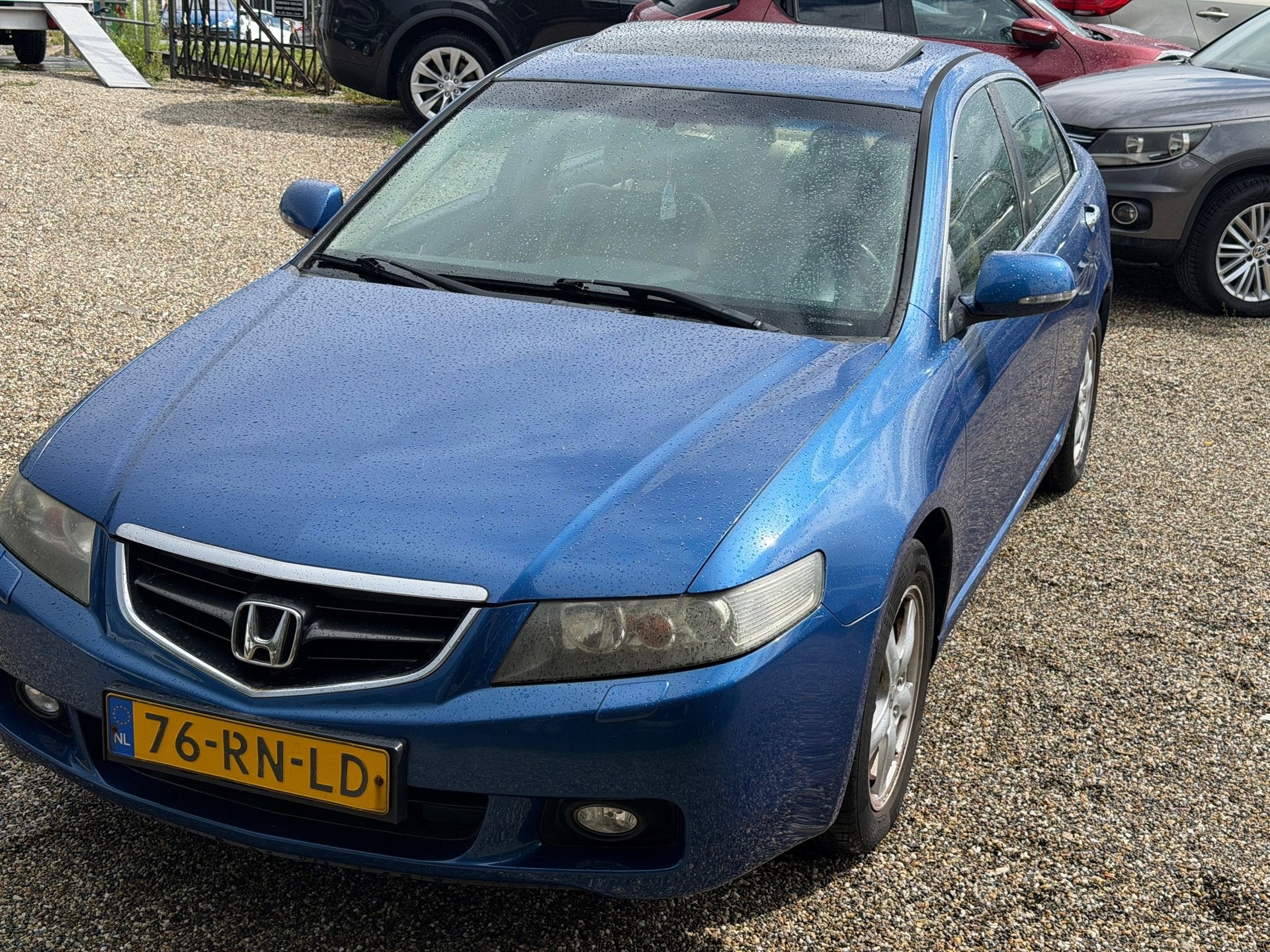 Honda Accord 2.0i Sport Plus Leer Pano StoelVerwarming Parke, Gebruikt, Beige, 4 cilinders, Blauw