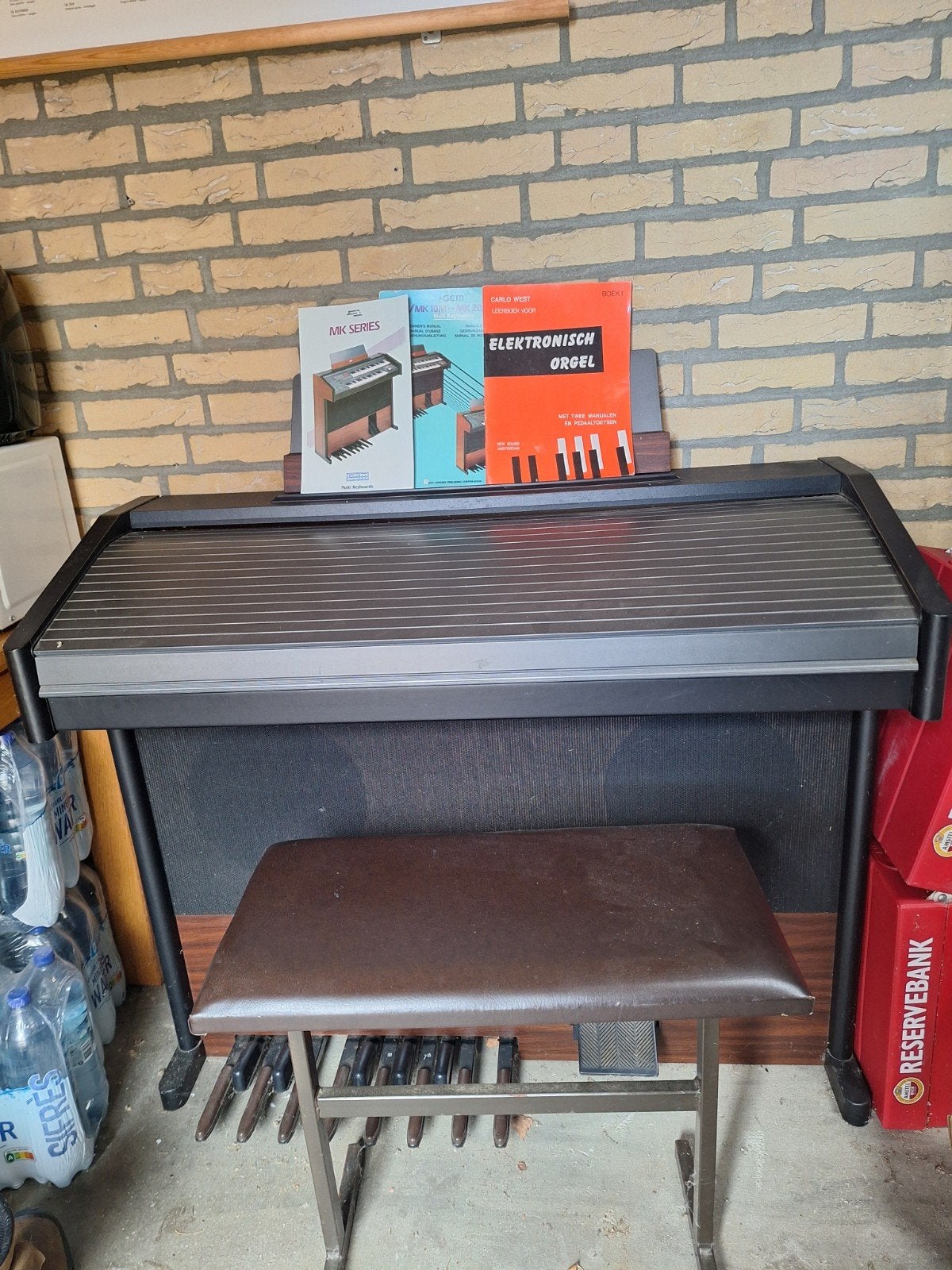 GEM MK-10 Elektrisch Orgel met Pedaal en Bank, Ophalen, Gebruikt, 2 klavieren, Orgel