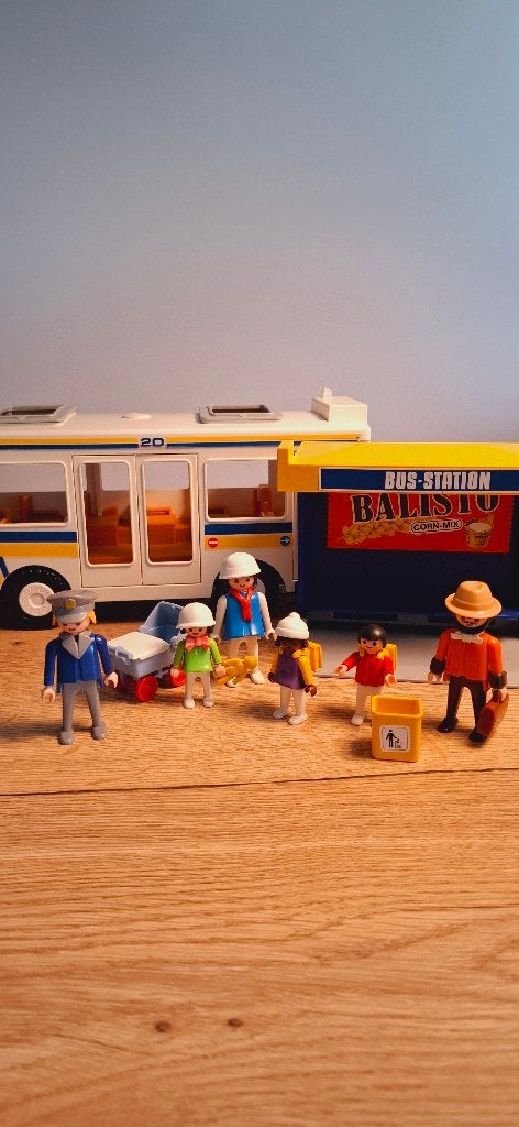 Zeldzame Playmobil 3782 Vintage Stadsbus & Station Balisto, Gebruikt, Losse onderdelen, Voertuig, Onbekend