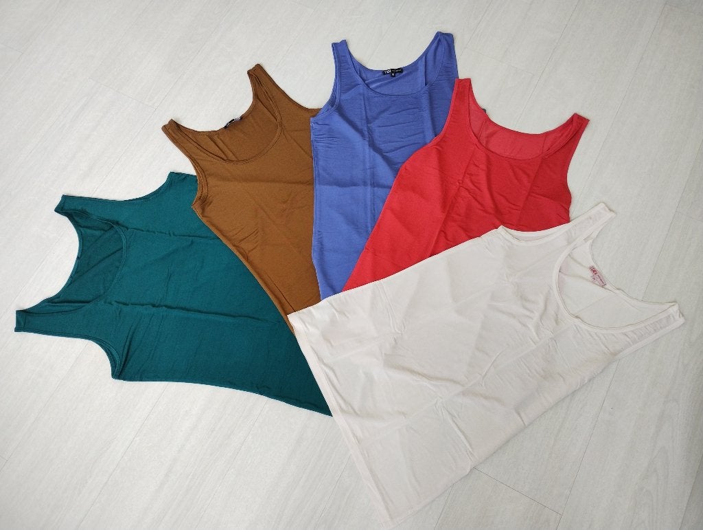 5X glanzend viskose DIDI hemdje shirt top zomerkleuren S M L, Maat 38/40 (M), Overige kleuren, Didi, Ophalen of Verzenden