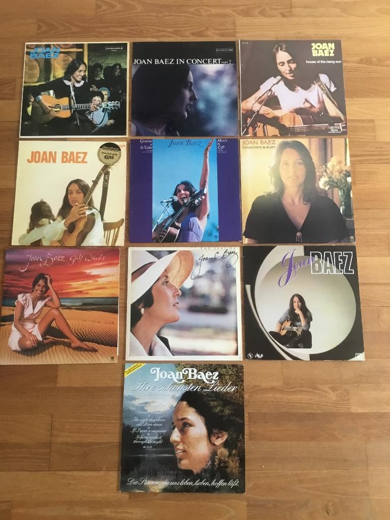 Joan Baez vinyl collectie, Cd's en Dvd's, Gebruikt, Ophalen of Verzenden, 1970 - 1979, 12 inch