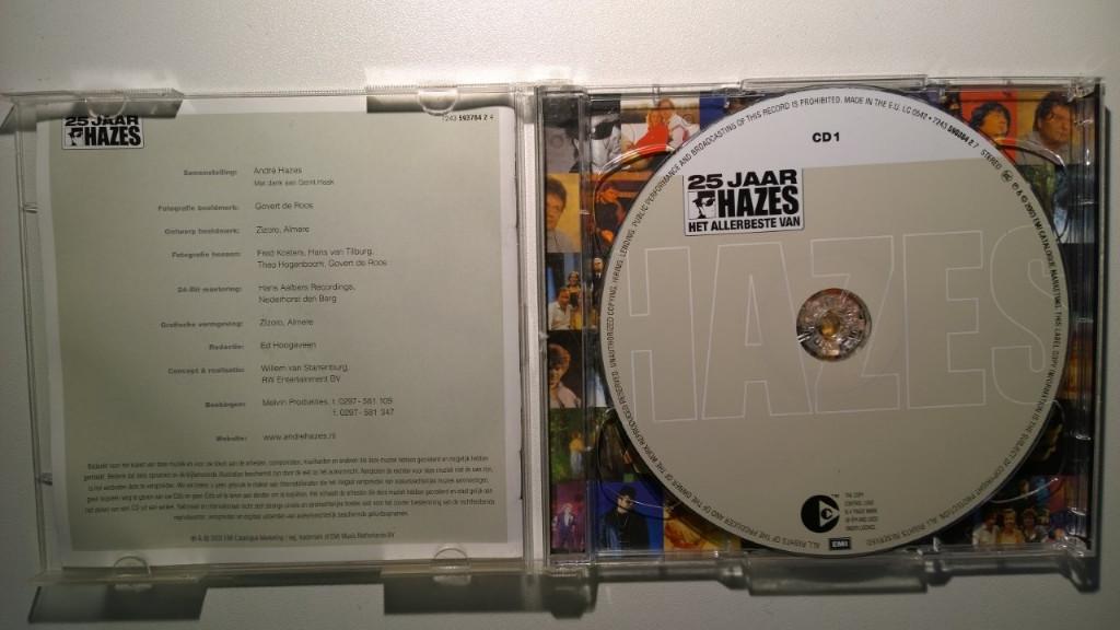 André Hazes - Het Allerbeste Van 25 Jaar Hazes, Cd's en Dvd's, Ophalen of Verzenden, Zo goed als nieuw, Levenslied of Smartlap