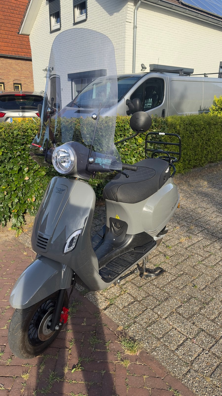Djjd e cashmere elektrische scooter met windscherm., Ophalen, Maximaal 45 km/u, Zo goed als nieuw