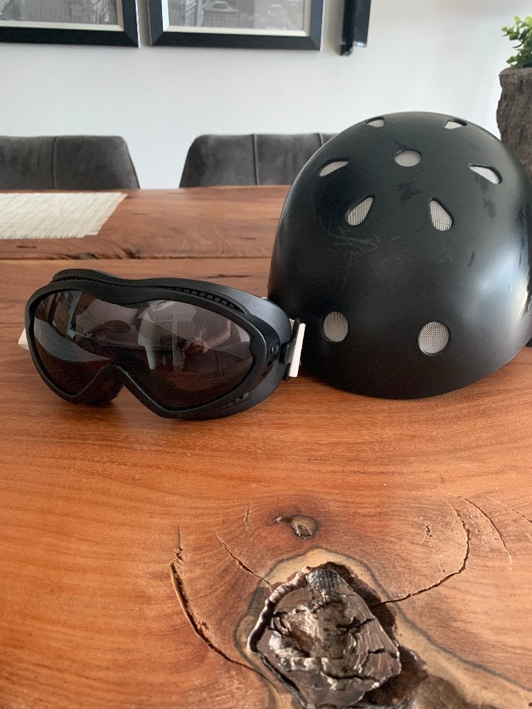 Skihelm en skibril maat S 48/54, Overige merken, Overige typen, Ophalen of Verzenden, Zo goed als nieuw