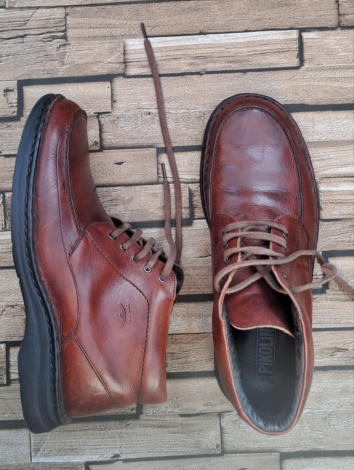 Pikolinos -  leren veterschoenen, maat 41, Kleding | Heren, Bruin, Verzenden, Zo goed als nieuw, Pikolinos