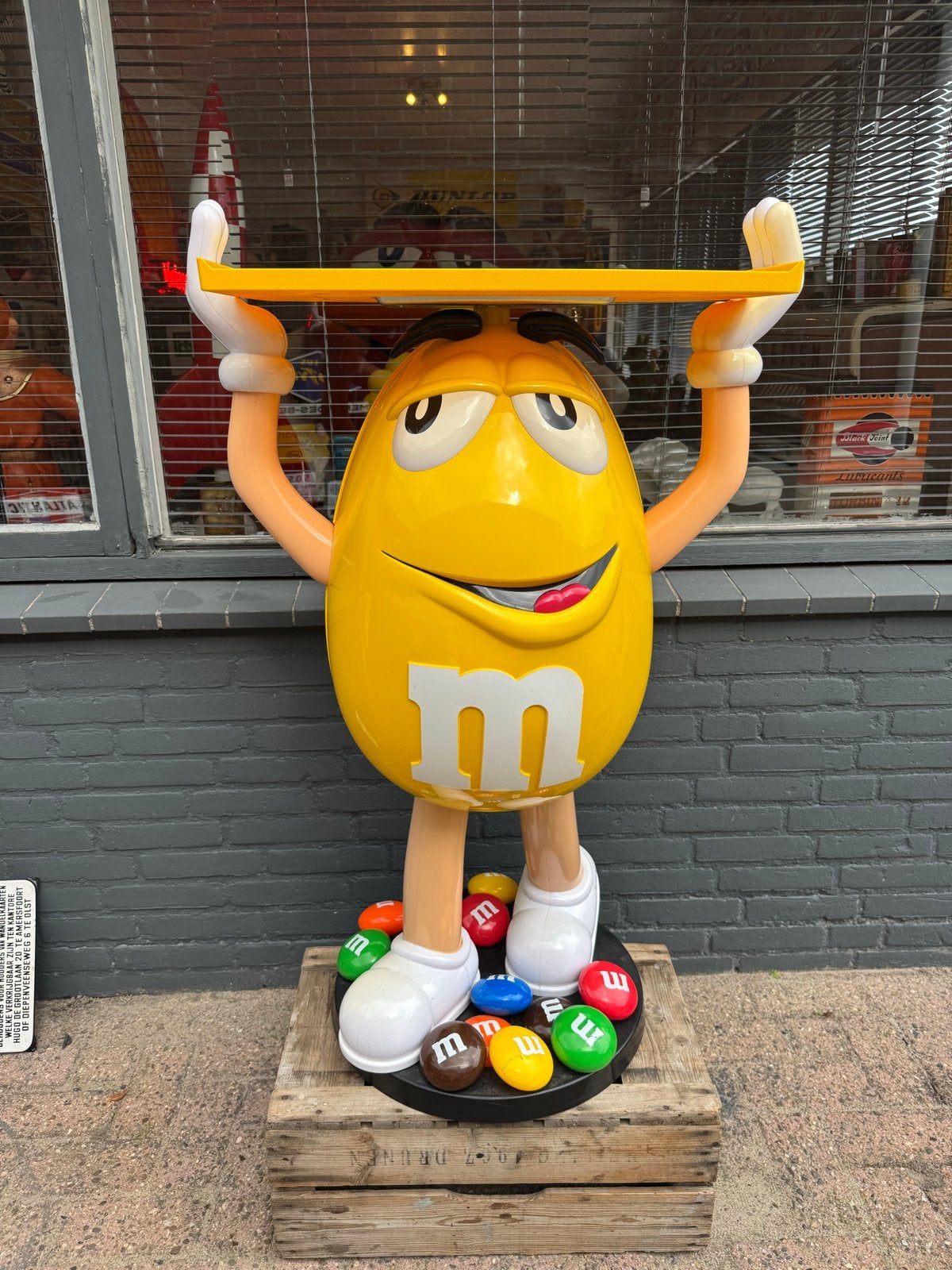 M&M's Display Figuur Geel - Unieke Blikvanger!, Ophalen, Gebruikt, ., .