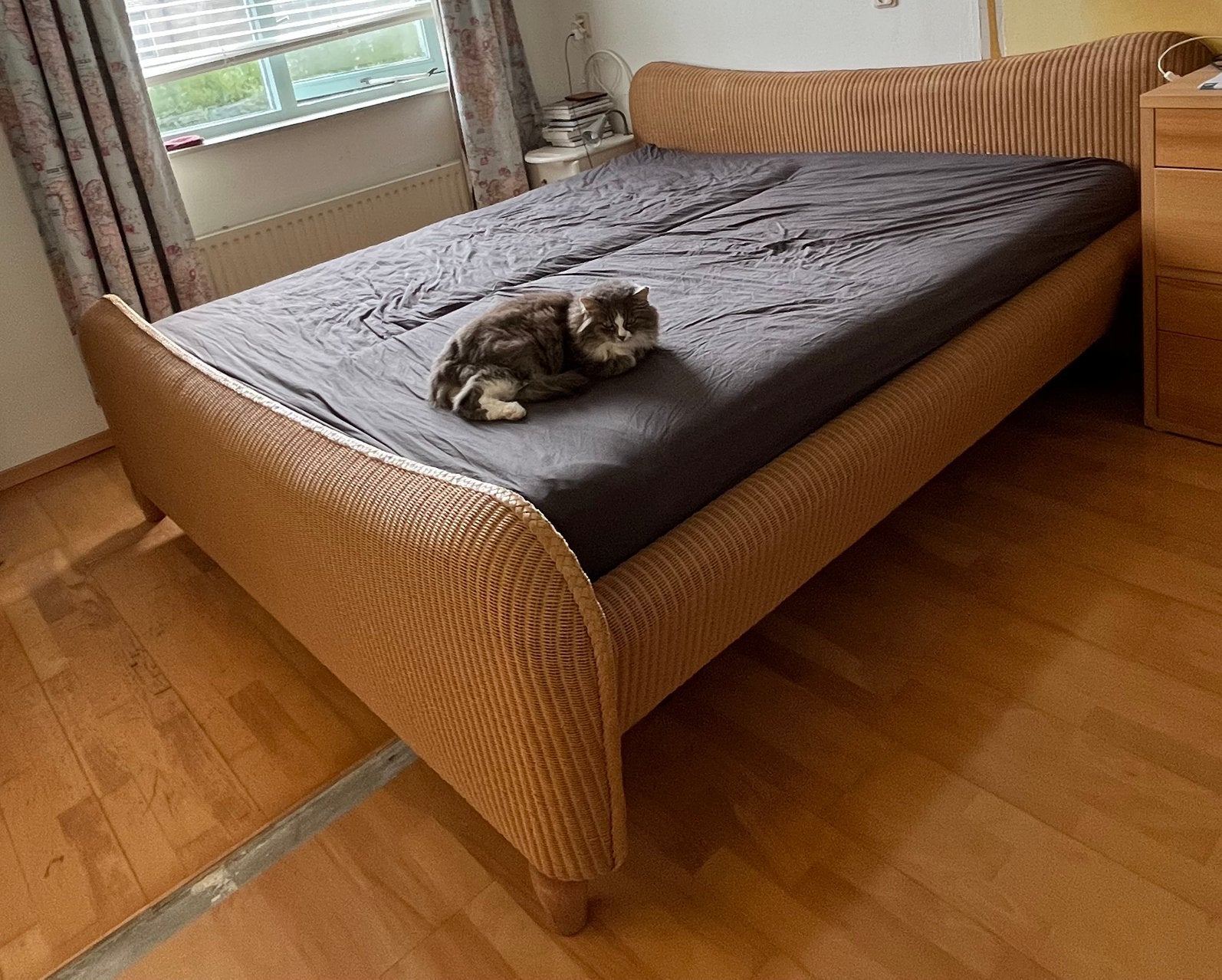 Bedombouw/bedframe 180x200 van merk Lloyd Loom, Huis en Inrichting, Ophalen, Gebruikt, Tweepersoons