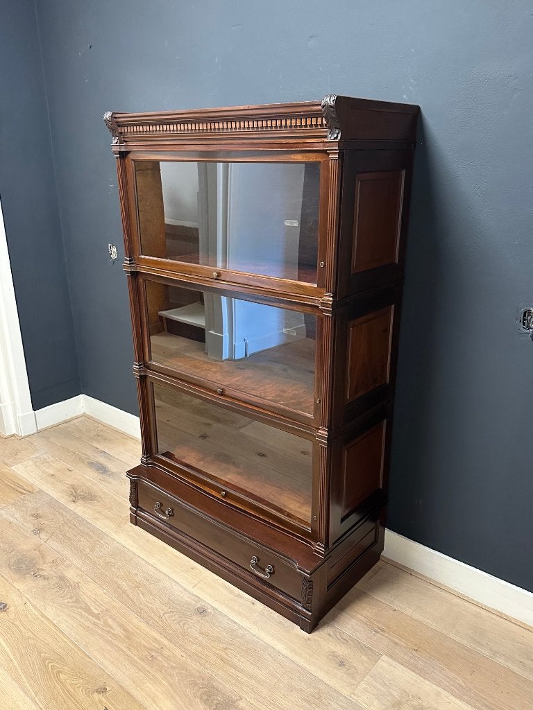 Antieke mahonie Globe Wernicke boekenkast, Ophalen of Verzenden