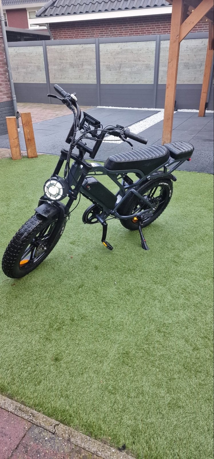 Fatbike E-bike met dikke banden en dubbel zadel, Fietsen en Brommers, Minder dan 30 km per accu, Gebruikt, 51 tot 55 cm, Ophalen