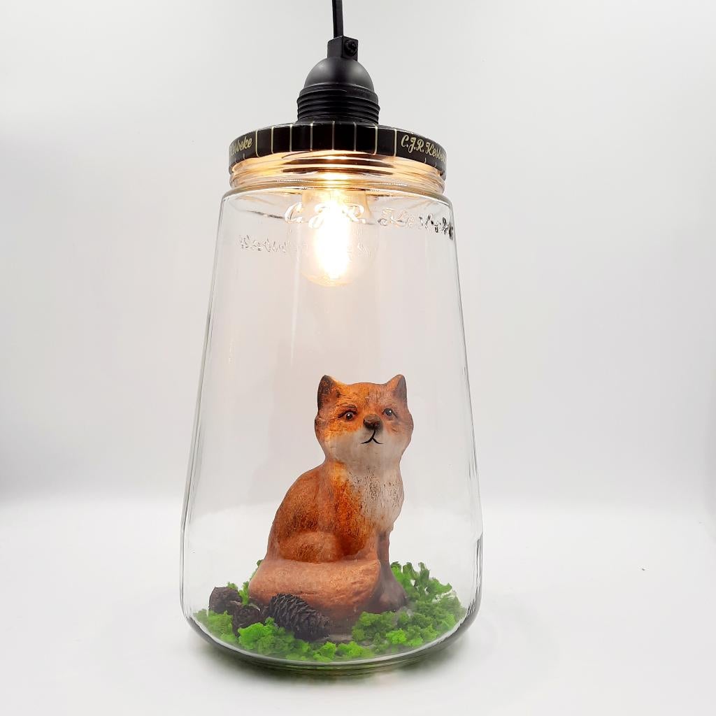 Kesbekelamp met vosje of konijn | Kinderkamerlamp Vos Konijn, Ophalen of Verzenden, Nieuw, Lamp