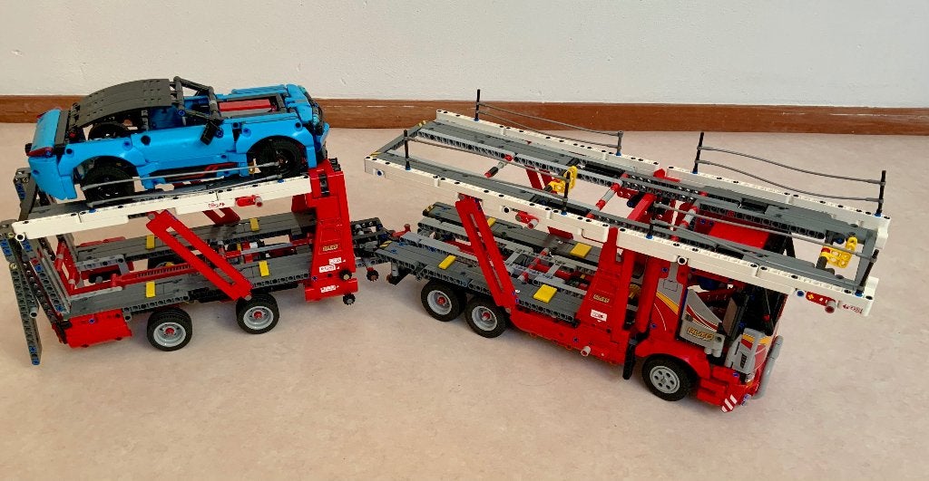 Lego Autotransportvoertuig, Ophalen, Inclusief instructies, Lego, Zo goed als nieuw