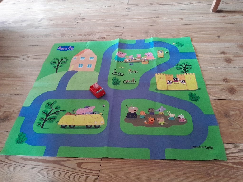 ~ Peppa Pig Speelkleed Auto Peppa Big, Ophalen of Verzenden, Gebruikt