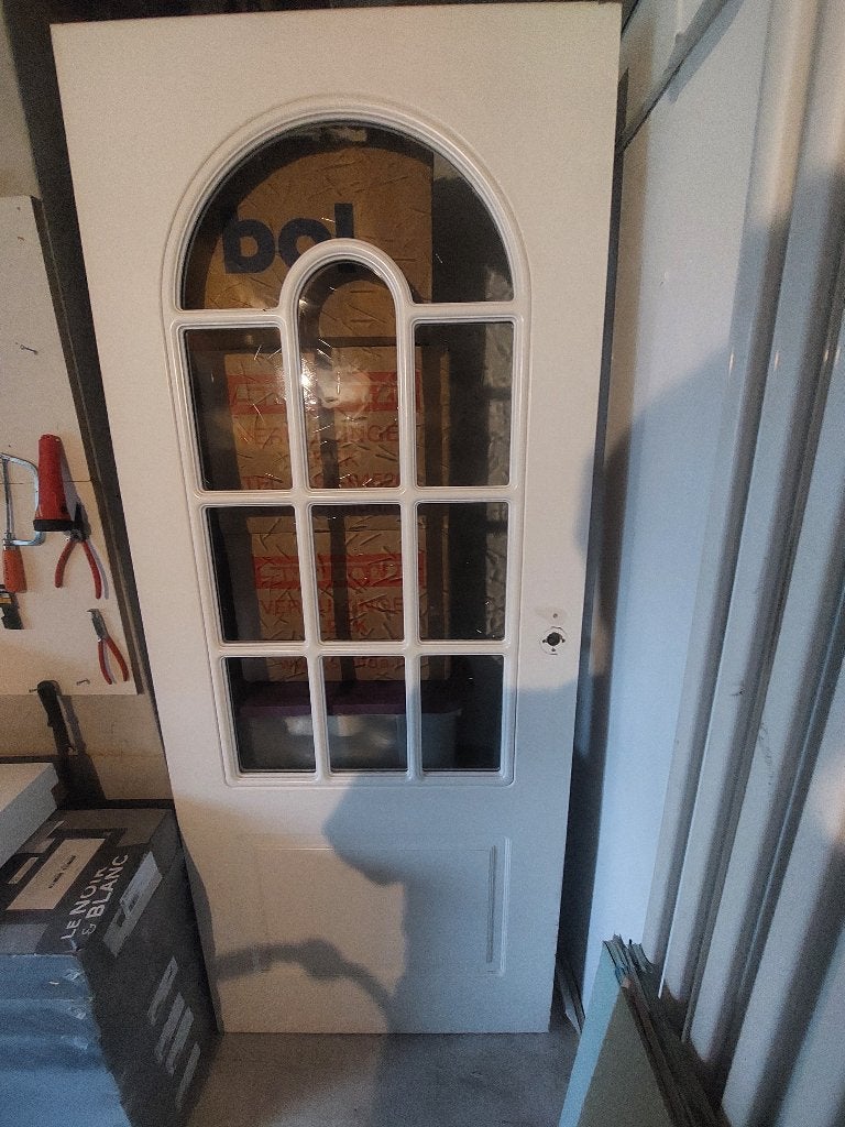 Hard houten binnendeur, Binnendeur, Zo goed als nieuw, 200 tot 215 cm, Glas
