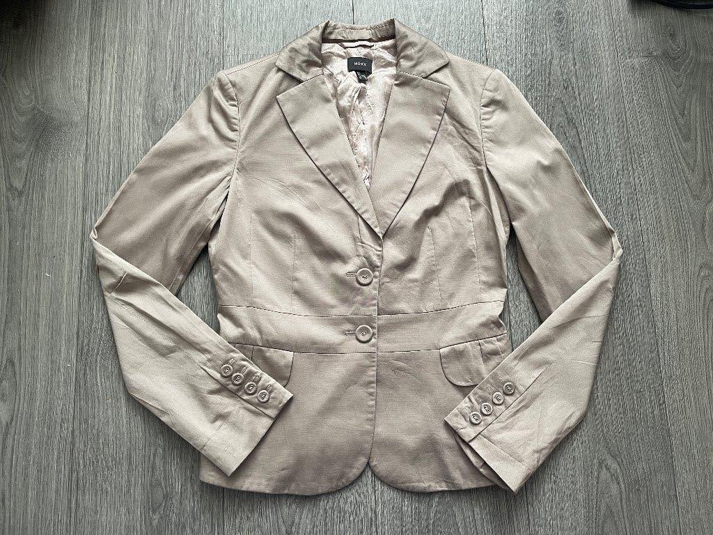 Mexx dames champagne beige colbert blazer jas mt 36, Mexx, Beige, Ophalen of Verzenden, Zo goed als nieuw
