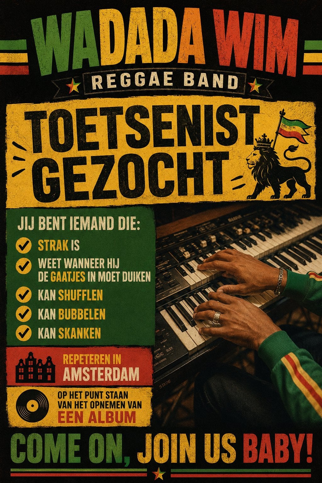 Toetsenist, Ophalen, Zo goed als nieuw
