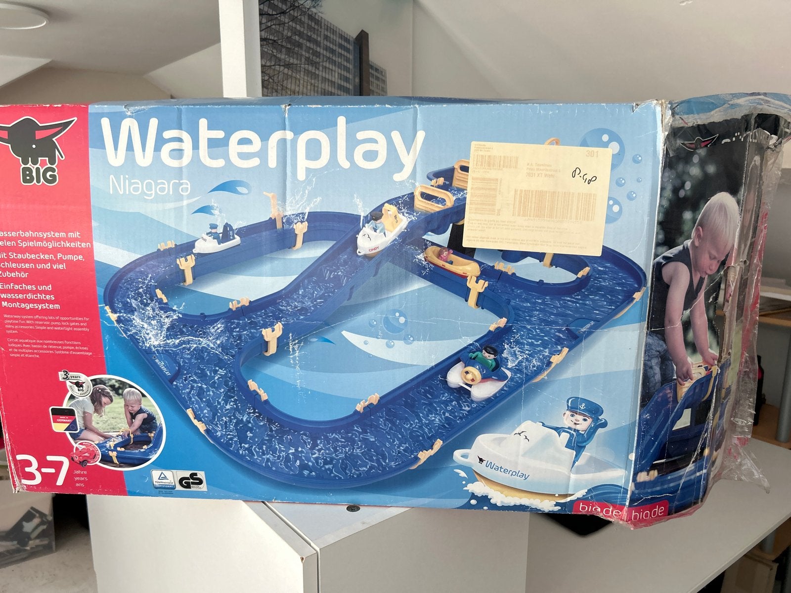 BIG Waterplay Niagara Waterbaan - Compleet met Doos, Ophalen, Gebruikt, Jongen of Meisje