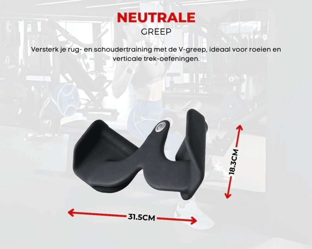 Krachttraining Lat Pulldown Bar met Foam Grip Neutrale Greep, Ophalen, Nieuw, Rug, Overige typen