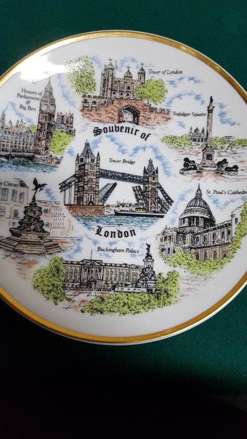 wandbord [33 ] porselein, souvenir of londen, Ophalen of Verzenden, 'T Olde Gre-j, Info@toldegrej.nl, Endepoelstraat 20f Didam