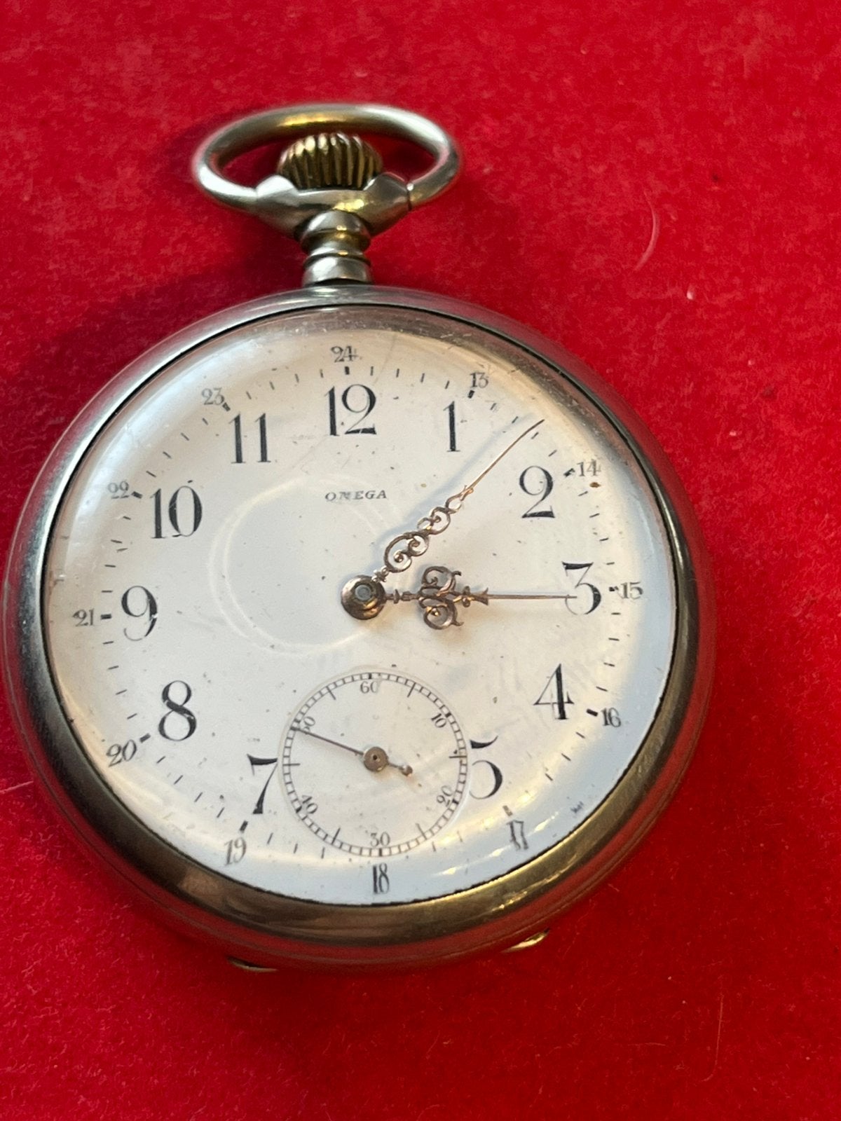 Omega Zakhorloge, Ophalen of Verzenden, Staal, Omega, 1930 tot 1960