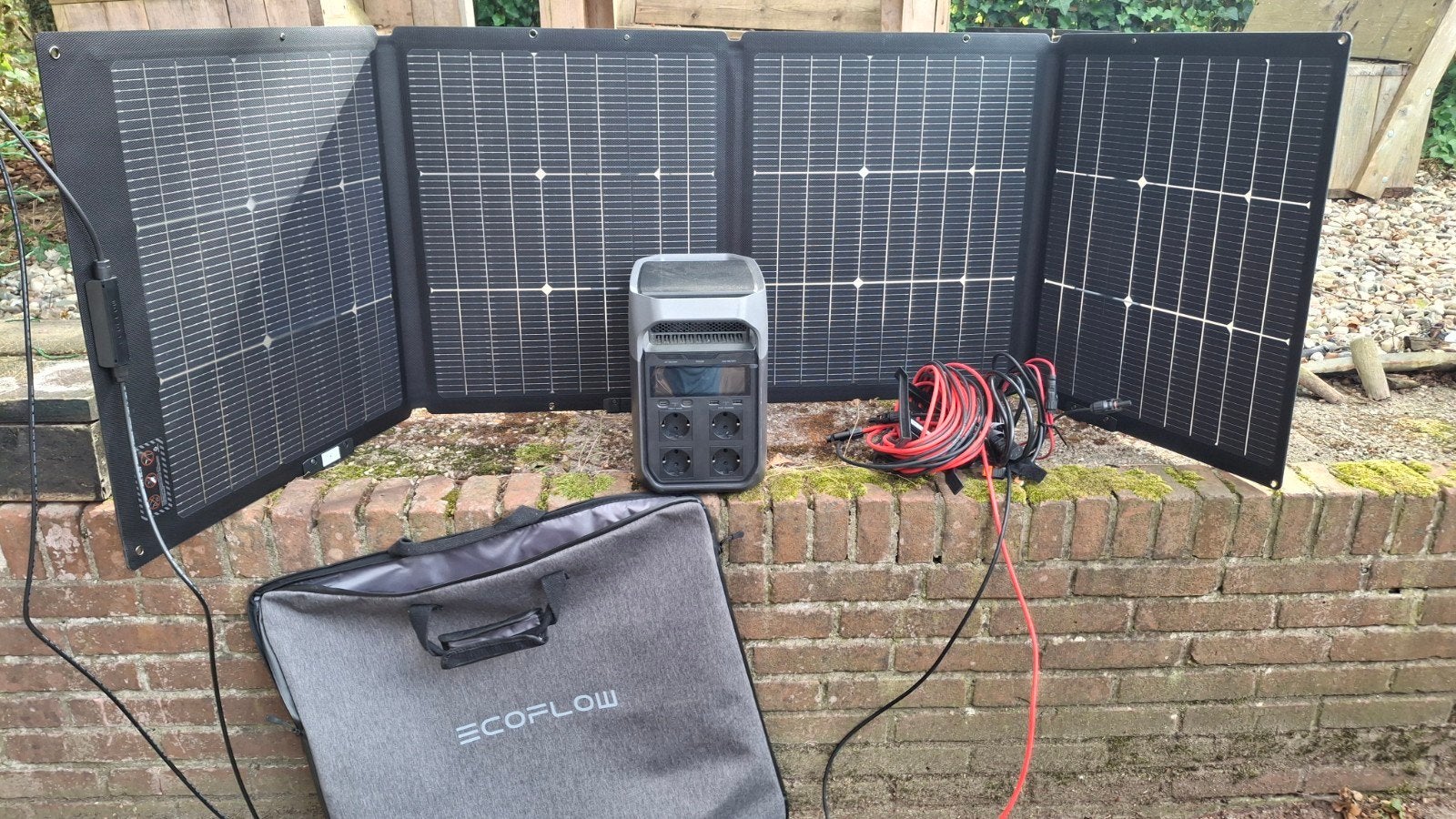 Complete set; Ecoflow 3 zonnepanelen en batterij, Ophalen, Zo goed als nieuw
