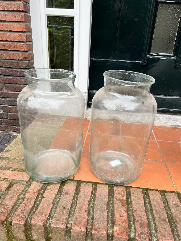 Grote apothekersvazen, Huis en Inrichting, Ophalen, Gebruikt, Overige kleuren, Glas