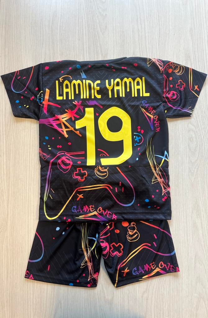 Lamine yamal voetbaltenue voetbalshirt met broek voetbal set, Ophalen of Verzenden, Nieuw, Set