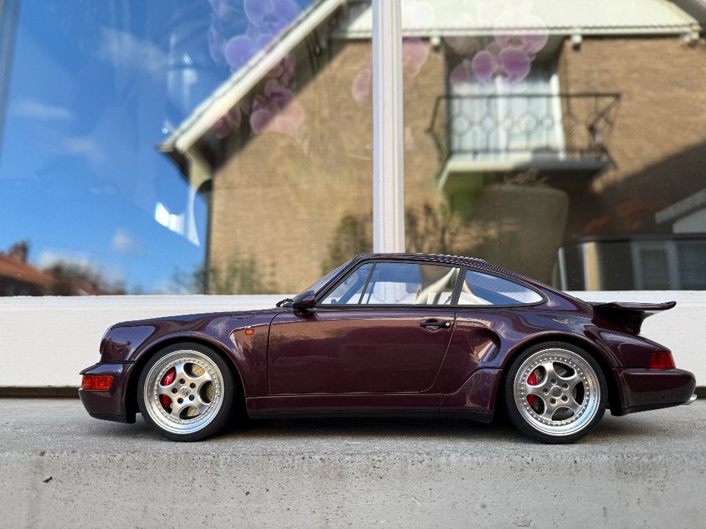 1:12 Porsche 911 964 Turbo S paars 1992 GT Spirit GT499, Hobby en Vrije tijd, Modelauto's | 1:5 tot 1:12, Info@gts-models.com