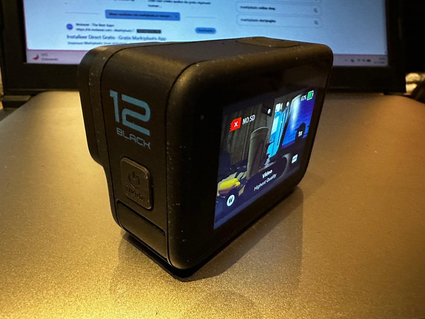 Hero gopro 12 Black met accessoires en bevesteging stukjes, Ophalen, Zo goed als nieuw, GoPro