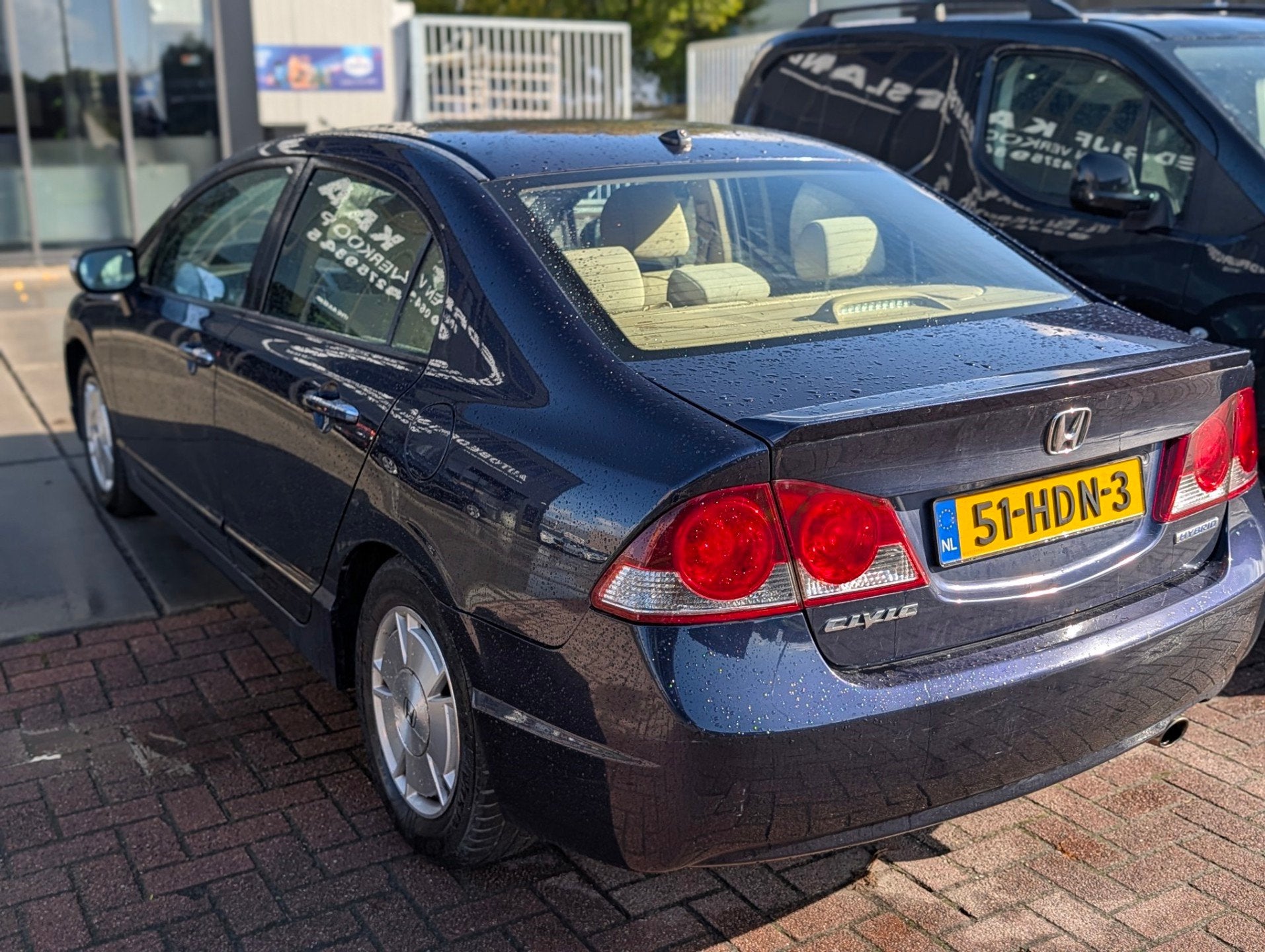 Honda Civic 1.3 Hybrid - Stoelverwarming - Leuke auto !, Auto's, Stof, Gebruikt, Beige, Origineel Nederlands