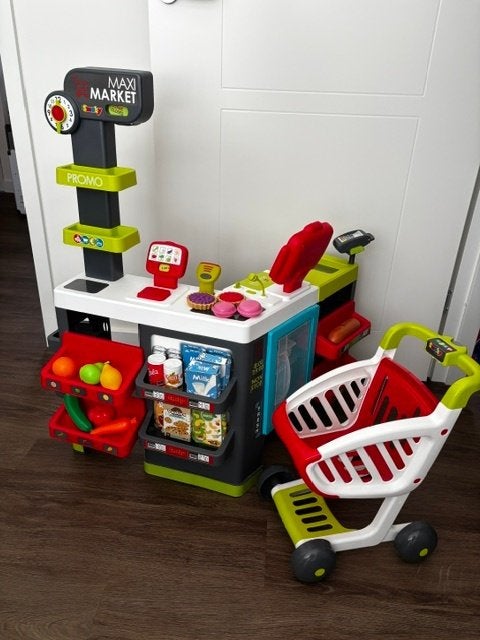 Smoby maxi market speelgoedwinkel, in prima staat!, Ophalen, Gebruikt, Kunststof