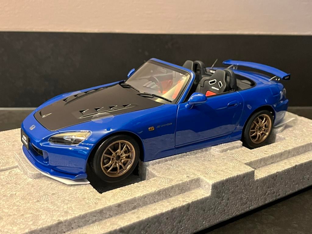 Honda S2000 TYPE S (2007) blauw 1:18 Motorhelix, Ophalen of Verzenden, Nieuw, Auto, Overige merken