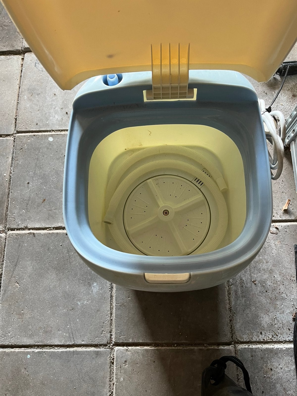 Camping wasmachine, Ophalen, Gebruikt