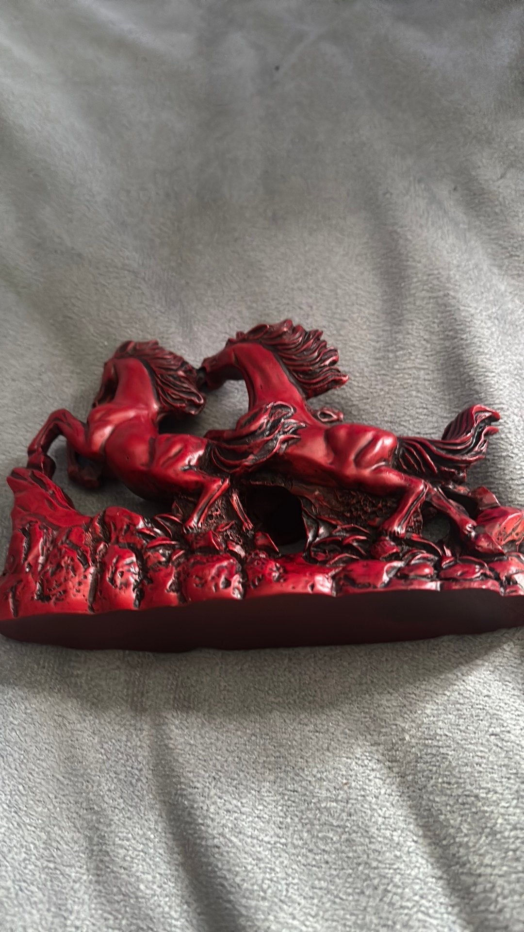 Antiek chinees houten beeldje, Ophalen of Verzenden, Nieuw, Rood, Heer of Dame