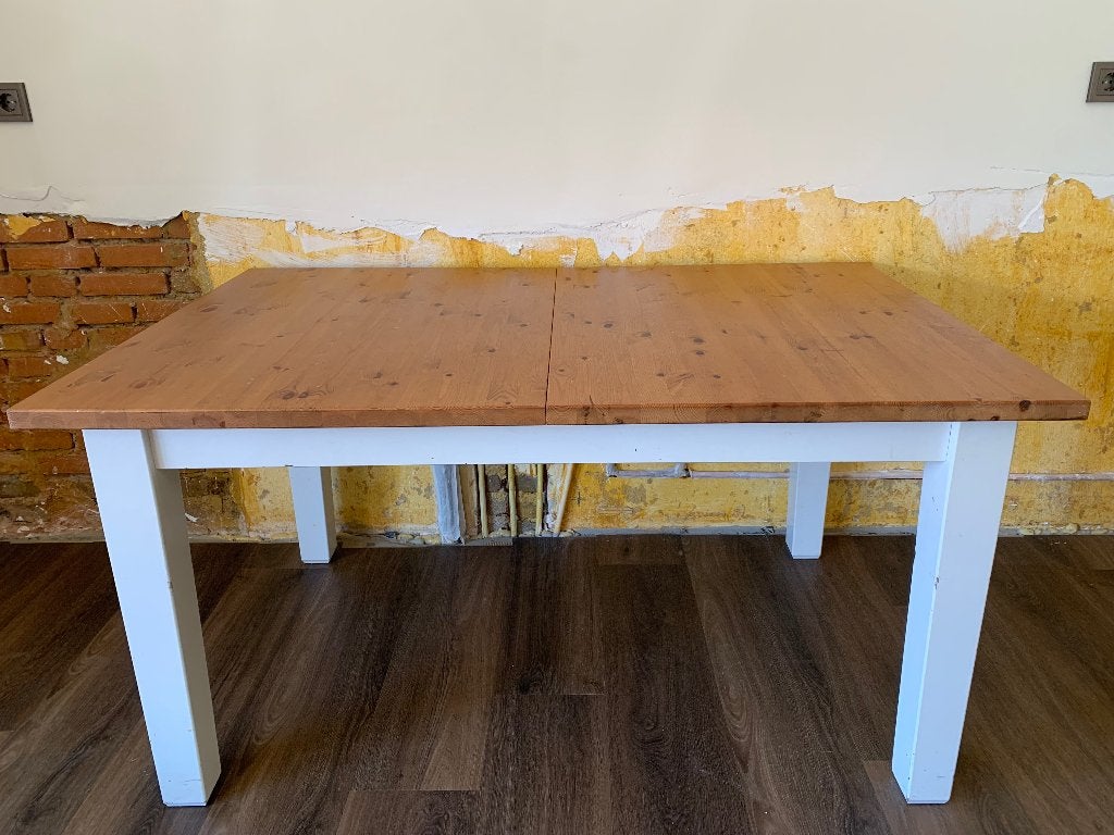 EETTAFEL UITSCHUIFBAAR – 4 tot 8 personen, Ophalen, Overige materialen, Gebruikt, 100 tot 150 cm