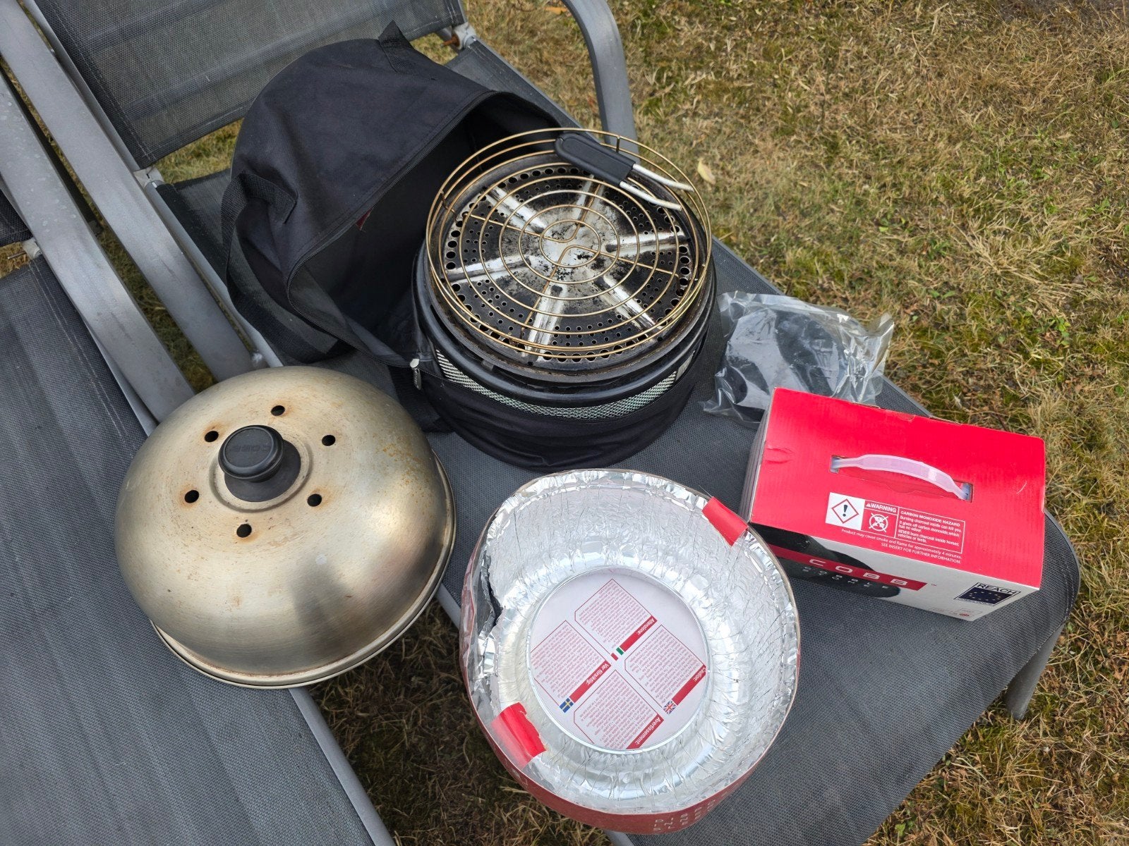 Cobb Premier Compact Barbecue met draagtas en accessoires, Ophalen of Verzenden, Gebruikt, Cobb