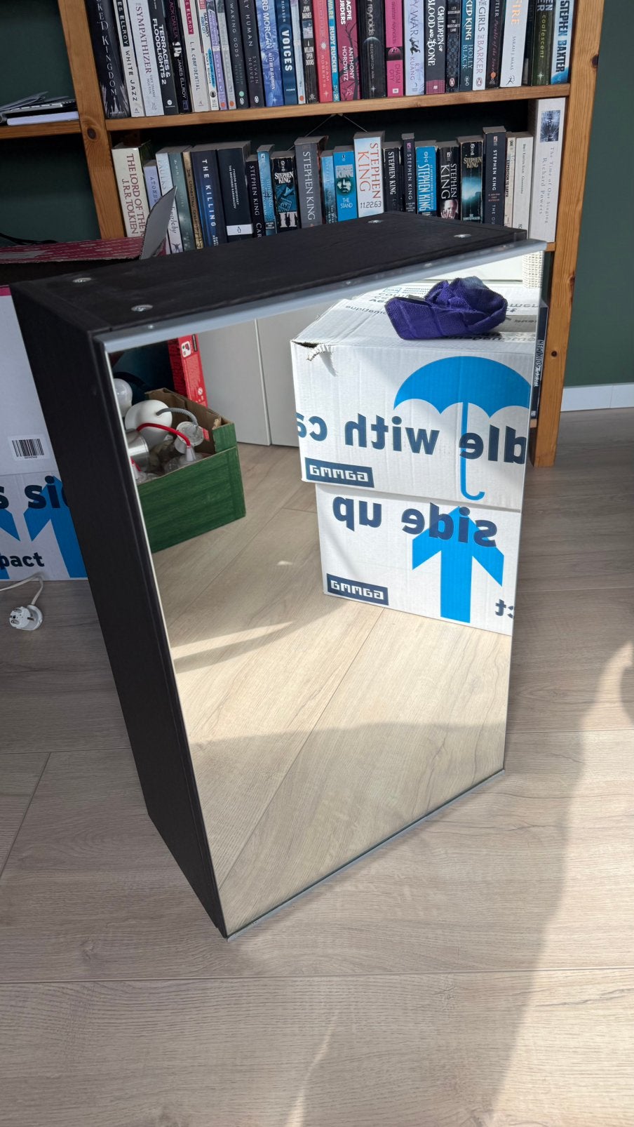 IKEA Lillangen spiegel badkamerkast, Ophalen, Minder dan 50 cm, Spiegelkast, Zo goed als nieuw