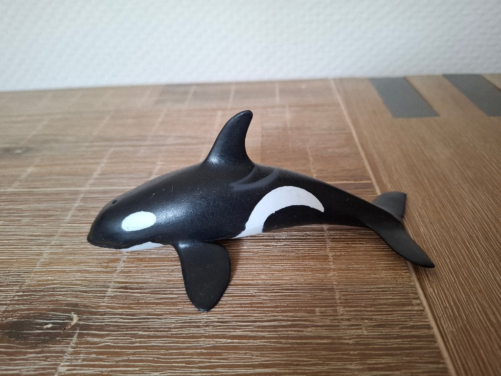 Schleich 16091 Wild Life Orka kalf klein +/- 13 cm lang, Ophalen of Verzenden, Gebruikt