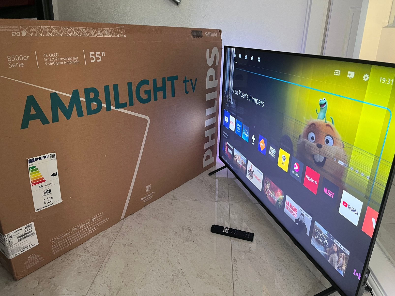 Philips 55” 4K Ambilight Smart TV, Ophalen, Philips, LED, 50 Hz