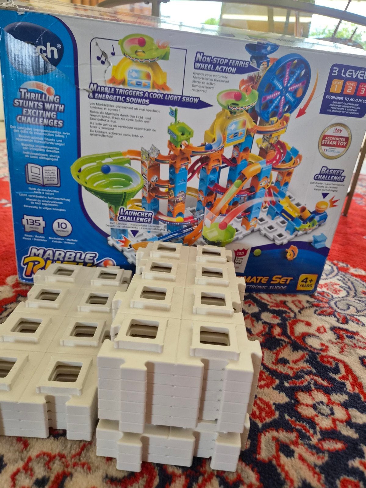 VTech Marble Rush Ultimate Set knikkerbaan, Ophalen of Verzenden, Zo goed als nieuw, 4 tot 6 jaar