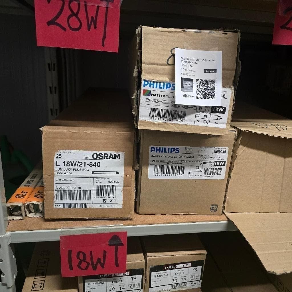Diverse losse TL lampen buizen 18 watt 28 watt 36 watt, Overige typen, Nieuw, Overige fittingen, Ophalen