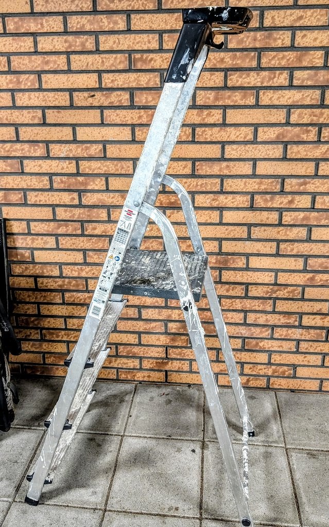 Brennenstuhl Aluminium Huishoudtrap - 4 Treden, Ophalen, Gebruikt, Trap, Opvouwbaar of Inschuifbaar