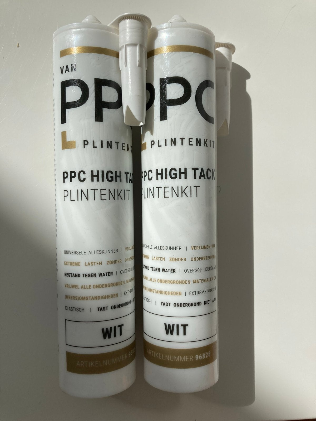 PPC High Tack Plintenkit wit - Professionele Montagelijm, Ophalen, Nieuw, Overige typen