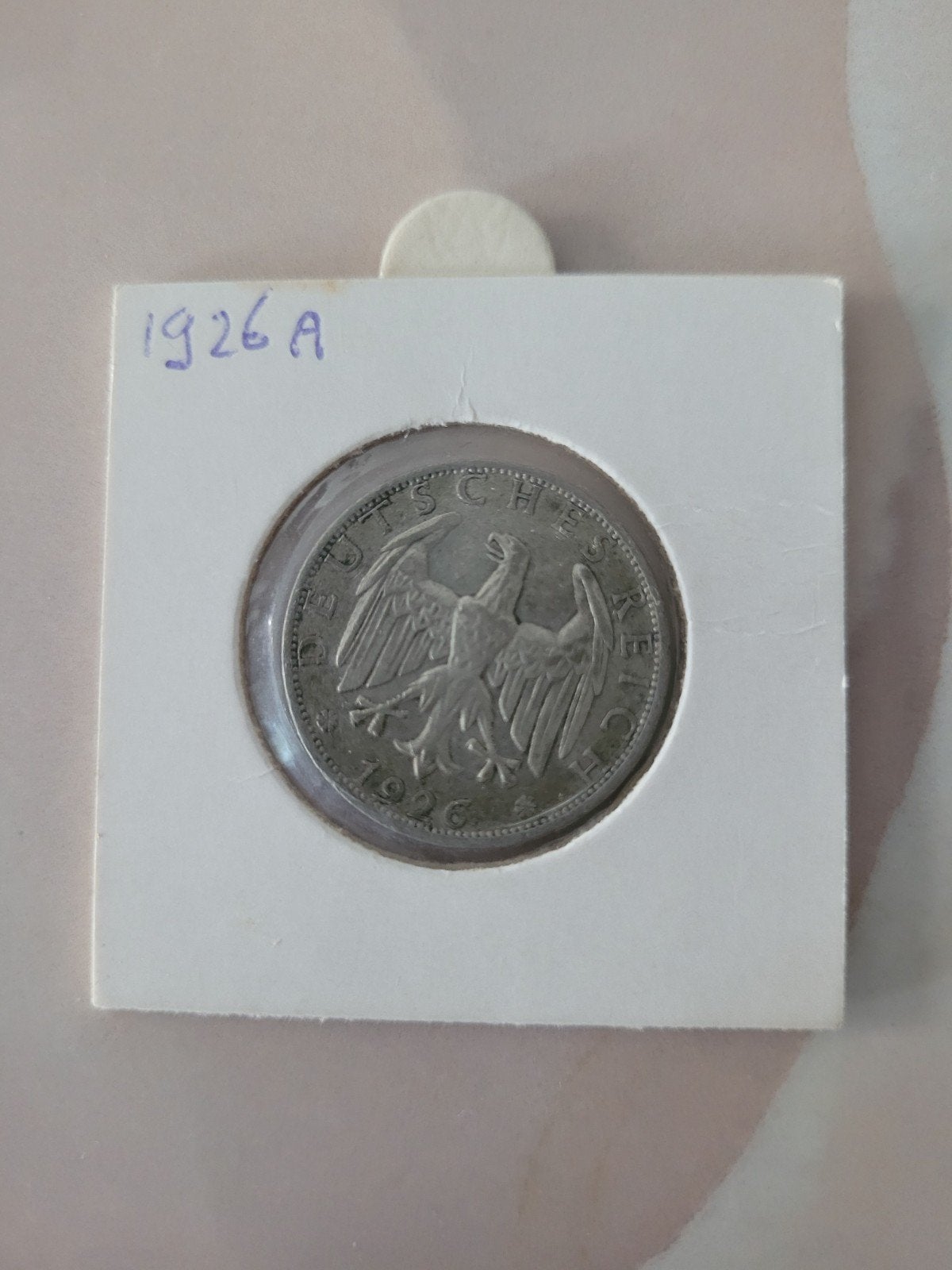 Duitse 2 Reichsmark munt 1926 A, Ophalen, Duitsland, Losse munt, Zilver