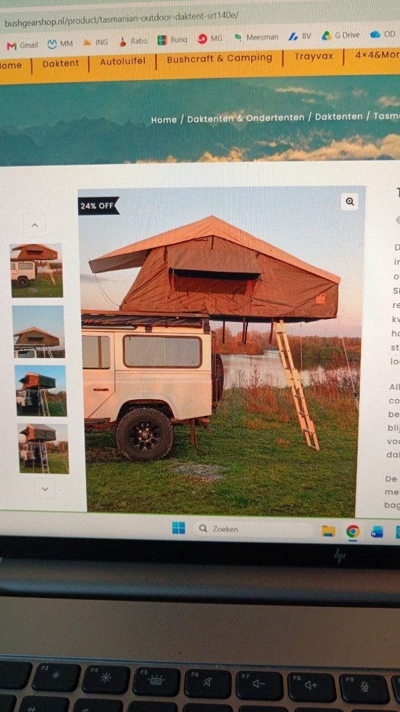 Tasmanian outdoor  SRT140E, Caravans en Kamperen, Ophalen, Zo goed als nieuw, Tot en met 2