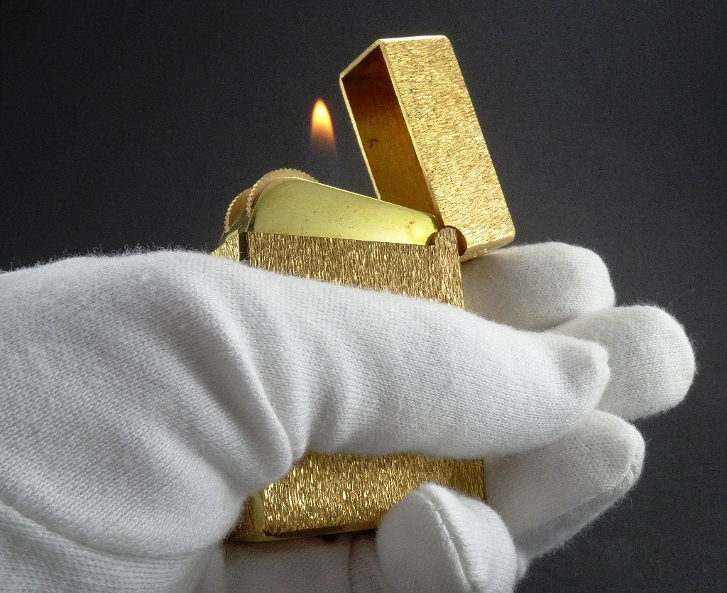 Aansteker luxe 18kt GoldPlated tafelmodel Vintage1968 NIEUW, Ophalen, Nieuw, Aansteker