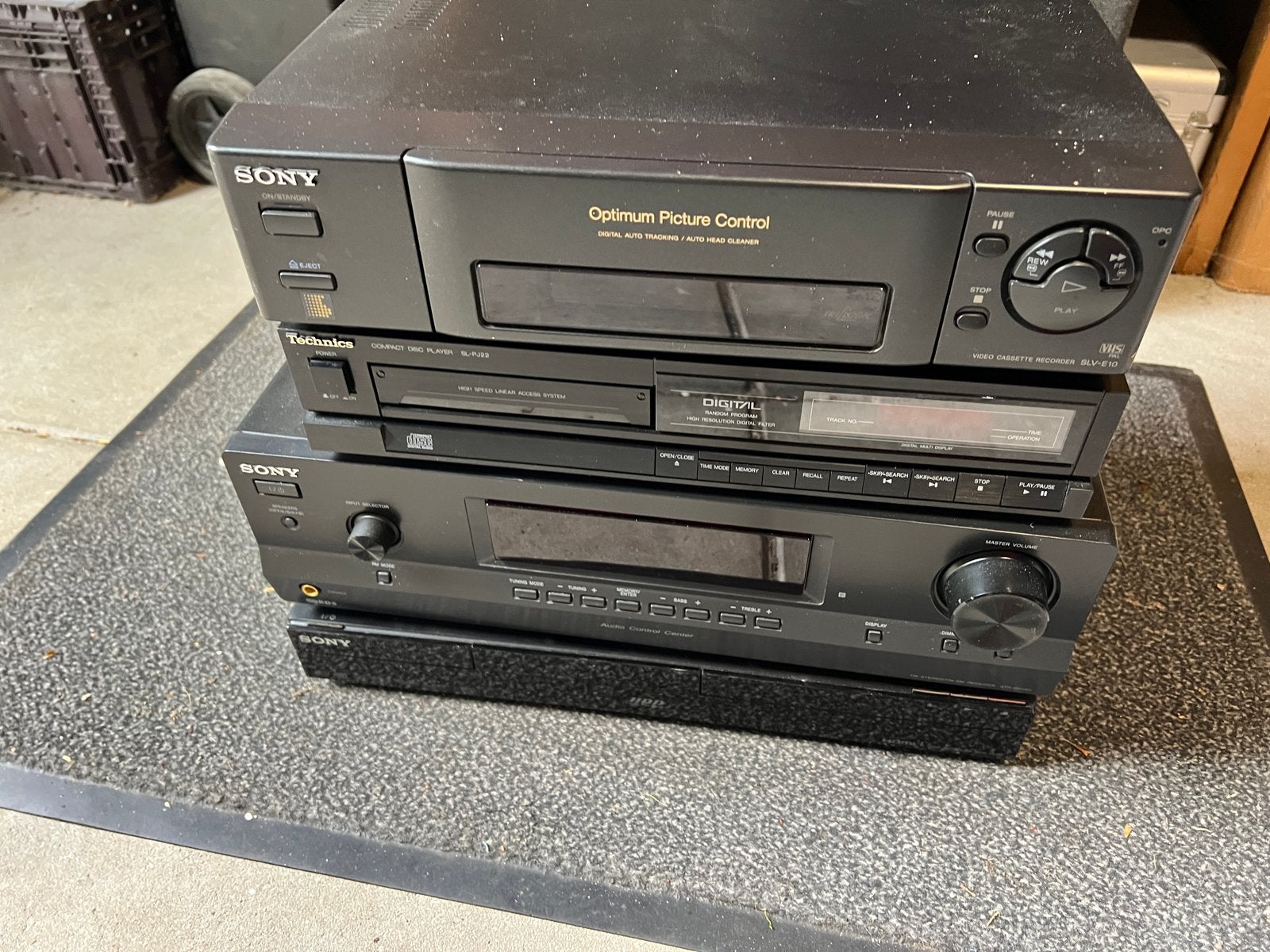 Sony & Technics Audio/Video Set - VHS, CD, Versterker, Ophalen, Gebruikt, Losse componenten, Sony